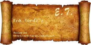 Enk Teréz névjegykártya
